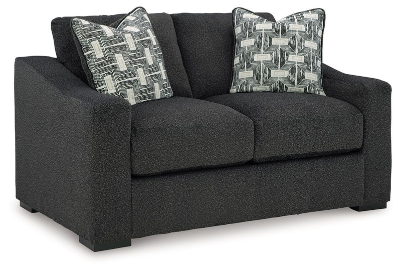 Wryenlynn - Onyx - Loveseat - JaxCo Furniture