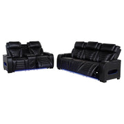 Zuma - Faux Leather Dual Power LED Sofa Set - JaxCo Furniture