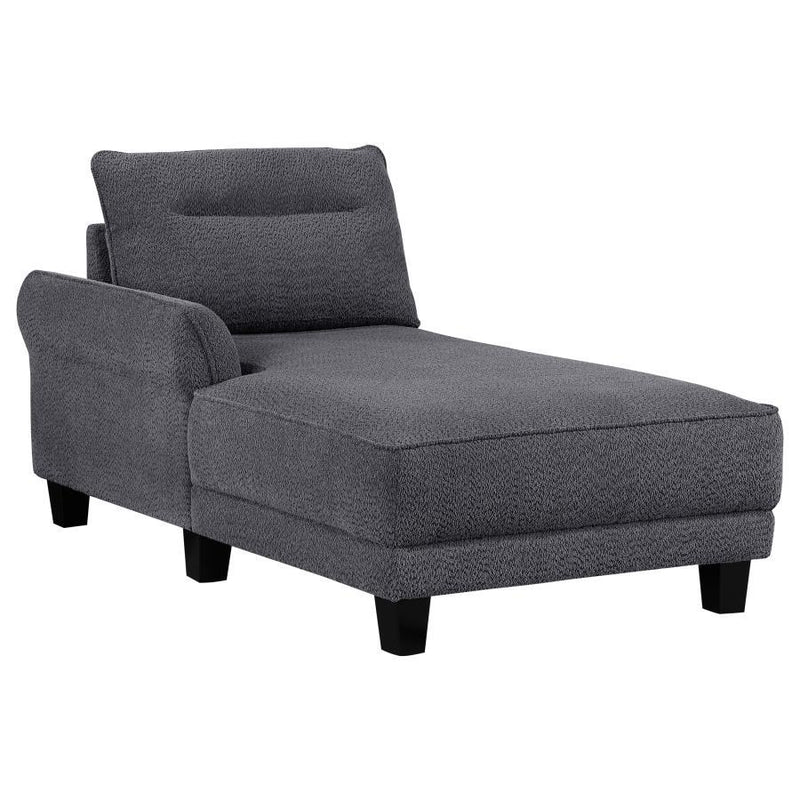 Caspian - Upholstered Curved Arm Chaise Sectional Sofa - JaxCo Furniture
