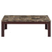 Rhodes - 3 Piece Faux Marble Top Coffee Table Set - Brown - JaxCo Furniture