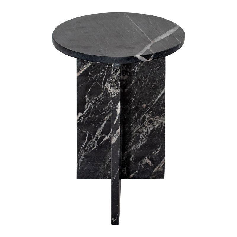 Grace - Marble Accent Table - Black - JaxCo Furniture
