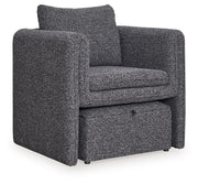 Vreni - Charcoal / Black - Accent Chair - JaxCo Furniture