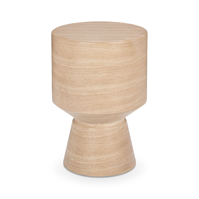 Terrace - 22" Accent Table - Beige - JaxCo Furniture