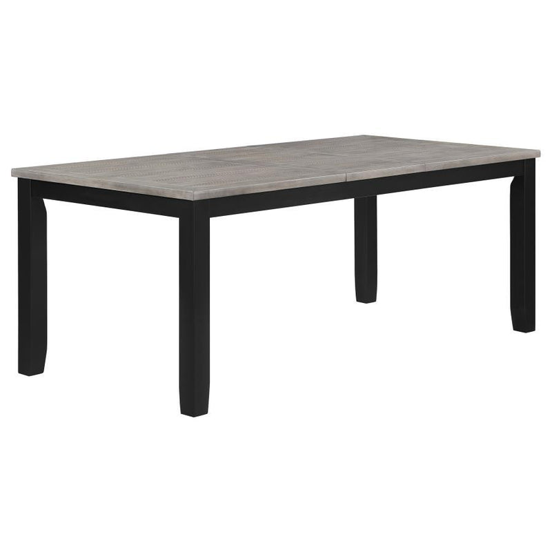 Elodie - Rectangular Extension Leaf Dining Table - Black - JaxCo Furniture