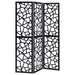 Nailan - 3-Panel Room Divider Folding Screen Open Mosaic - Black - JaxCo Furniture