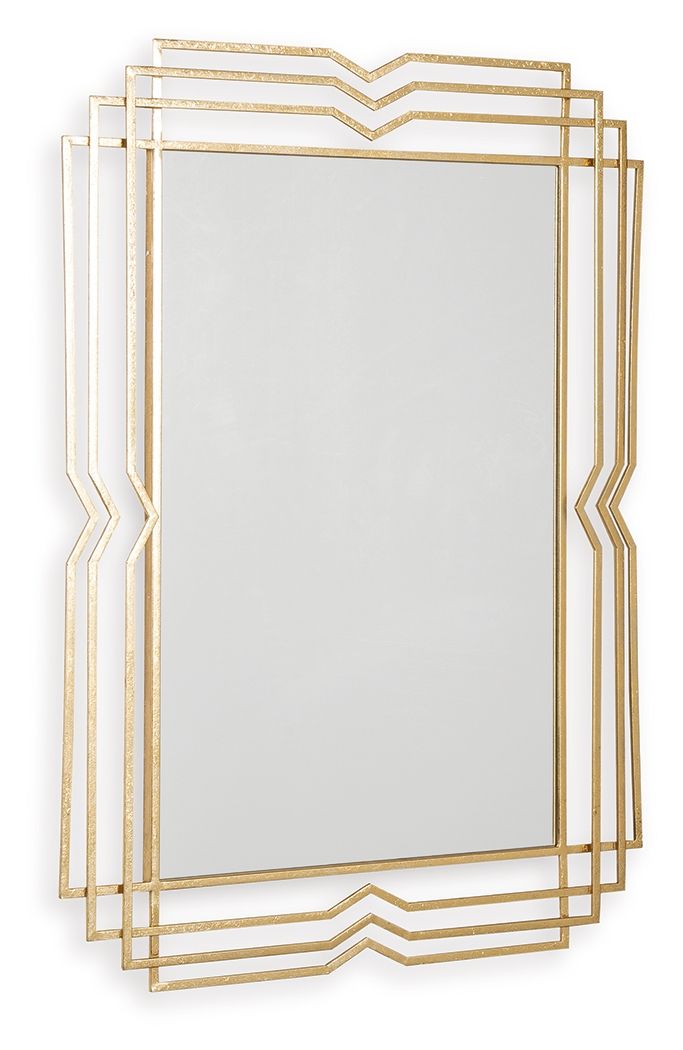 Claybrook - Gold Finish - Accent Mirror - JaxCo Furniture
