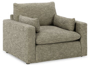 Dramatic - Granite - Chair and a Half - JaxCo Furniture