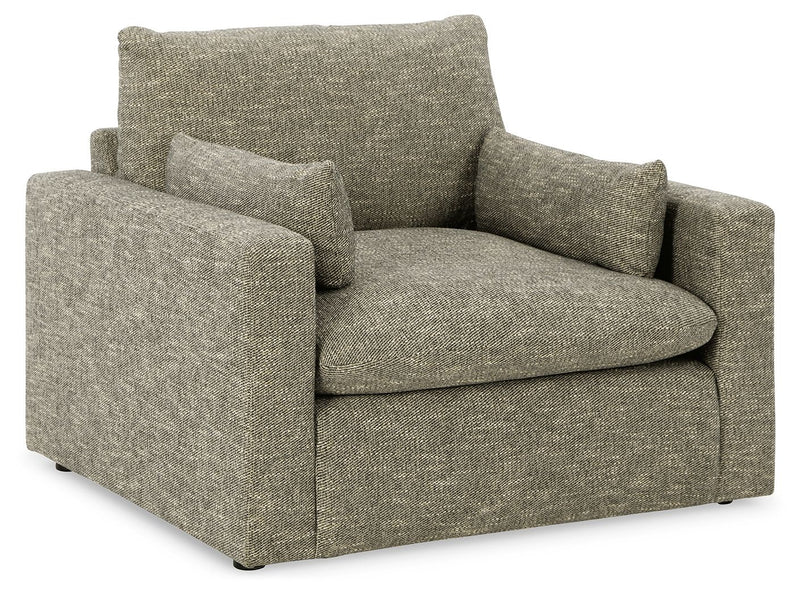 Dramatic - Granite - Chair and a Half - JaxCo Furniture