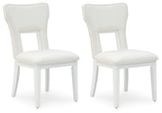Chalanna - White - Dining Upholstered Side Chair (Set of 2) - JaxCo Furniture