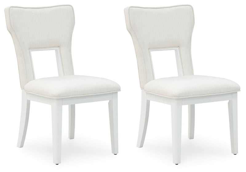 Chalanna - White - Dining Upholstered Side Chair (Set of 2) - JaxCo Furniture