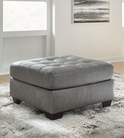 Clairette Court - Alloy - Oversized Accent Ottoman - JaxCo Furniture