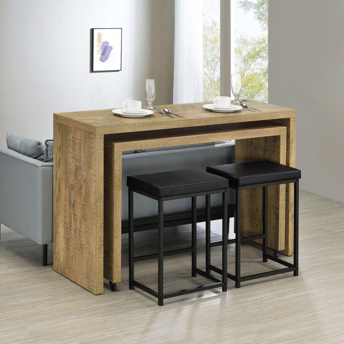 Davista - 4 Piece Counter Height Table Set - Mango Brown - JaxCo Furniture