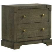 Gran Park - 2-Drawer Nightstand Bedside Table - Dark Cocoa - JaxCo Furniture