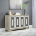 Toula - 4 Door Accent Cabinet - Smoke And Champagne - JaxCo Furniture