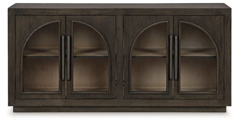 Dreley - Grayish Brown - Accent Cabinet - JaxCo Furniture