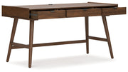 Lyncott - Brown - Home Office Desk - JaxCo Furniture