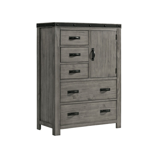 Wade - 5-Drawer Gentlemen Chest - Black Finish - JaxCo Furniture