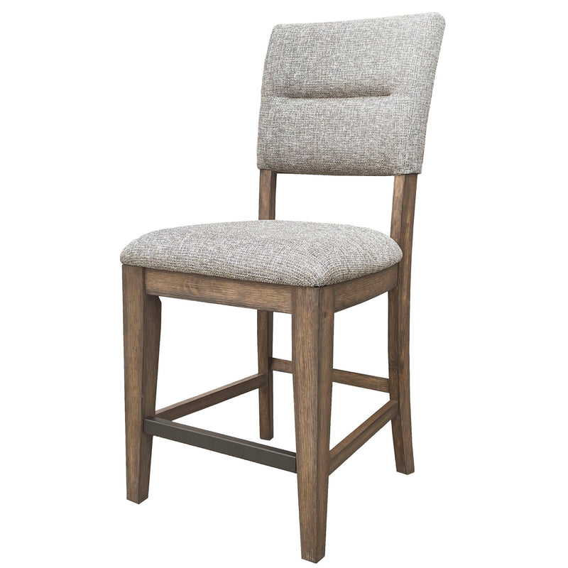 Cedar Fork - Dining Upholstered Fabric Counter Stool (Set of 2) - Smoked Arabica - JaxCo Furniture
