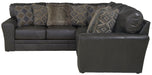 Denali - Italian Leather Match Sectional - JaxCo Furniture