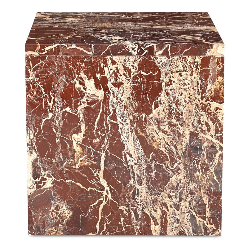 Rosa - Accent Table - Rosso Levanto Marble - JaxCo Furniture