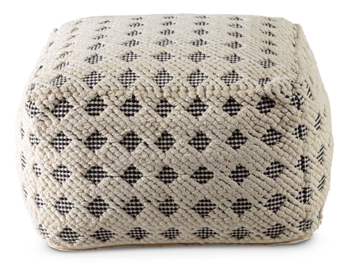 Kodi - Square Pouf - Pearl Silver - JaxCo Furniture