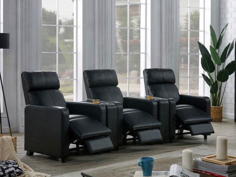 Toohey - Upholstered Tufted Recliner Living Room Set - JaxCo Furniture