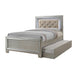 Platinum - Youth Full Platform Bed With Trundle - Сhampagne - JaxCo Furniture