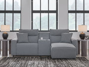 ModMax II - Salt And Pepper - Reclining Sectional - JaxCo Furniture