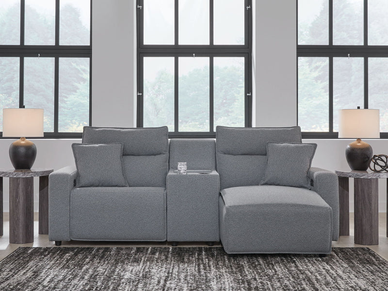 ModMax II - Salt And Pepper - Reclining Sectional - JaxCo Furniture