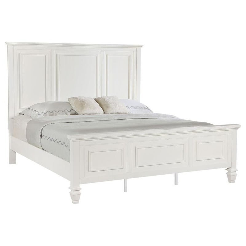 Sandy Beach - 63" Panel Bed with High Headboard - JaxCo Furniture