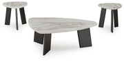 Lilyberg - Occasional Table Set (Set of 3) - Gray / Black - JaxCo Furniture