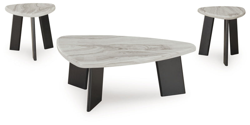 Lilyberg - Occasional Table Set (Set of 3) - Gray / Black - JaxCo Furniture