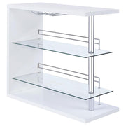 Prescott - Rectangular 2-Shelf Bar Unit - JaxCo Furniture