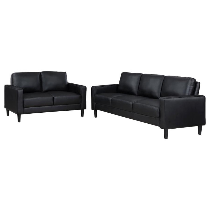 Ruth - Upholstered Track Arm Sofa Set - JaxCo Furniture