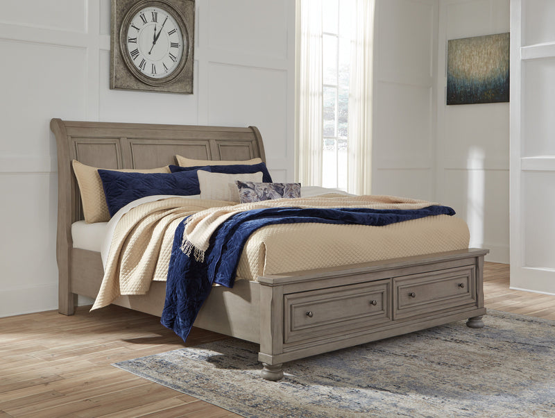 Lettner - Sleigh Bed - JaxCo Furniture