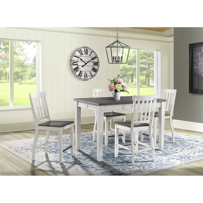 Kayla - Two Tone Counter Height Dining Table With Storage - JaxCo Furniture