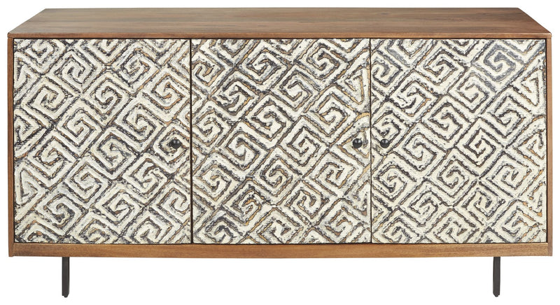 Kerrings - Brown / Black / White - Accent Cabinet - JaxCo Furniture