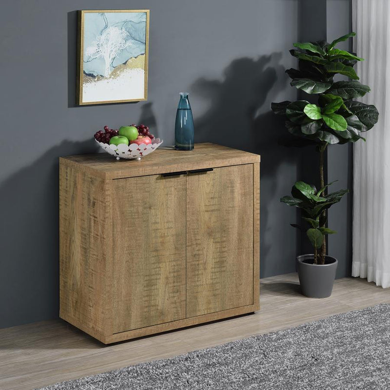 Pepita - 2 Door Engineered Wood Accent Cabinet - Mango Brown - JaxCo Furniture