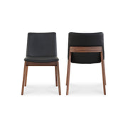 Deco - PVC Dining Chair (Set of 2) - Ebony - JaxCo Furniture