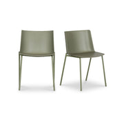 Silla - Outdoor Dining Chair (Set of 2) - Sage Green - JaxCo Furniture