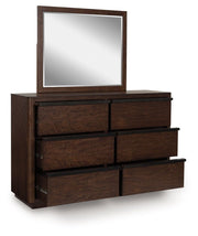 Dilenno - Dark Brown - Dresser And Mirror - JaxCo Furniture