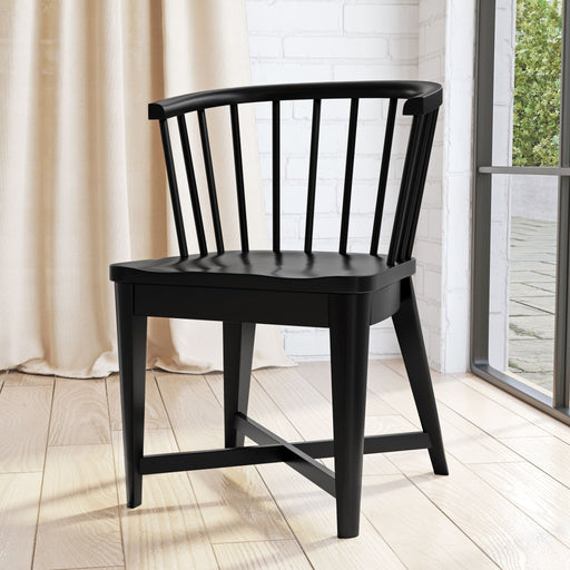Americana Modern Dining - Barrel Dining Chair (Set of 2) - Black - JaxCo Furniture