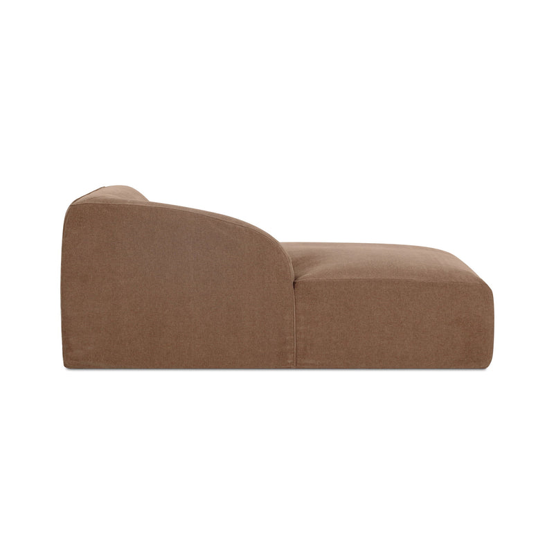 Isla - Left Arm Facing Chaise - Light Brown - JaxCo Furniture
