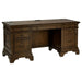 Hartshill - 5-Drawer Credenza Office Desk Burnish Oak - Burnished Oak - JaxCo Furniture