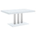 Brooklyn - Rectangular Dining Table - White High Gloss - JaxCo Furniture