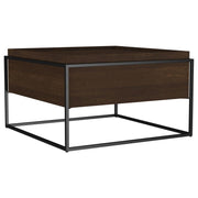 Fulton - Square - Mango Wood Coffee Table - Dark Brown - JaxCo Furniture