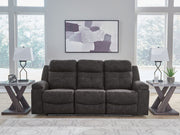 Brysonview - Reclining Sofa - Charcoal - JaxCo Furniture