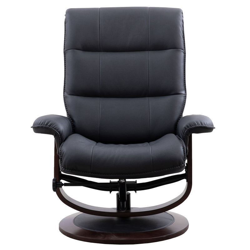 Knight - Manual Reclining Swivel Chair and Ottoman - JaxCo Furniture