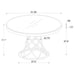 Irene - Round Glass Top Dining Table - Chrome - JaxCo Furniture