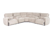 Modesto - Modular Power Reclining Sectional With Power Adjustable Headrests - JaxCo Furniture